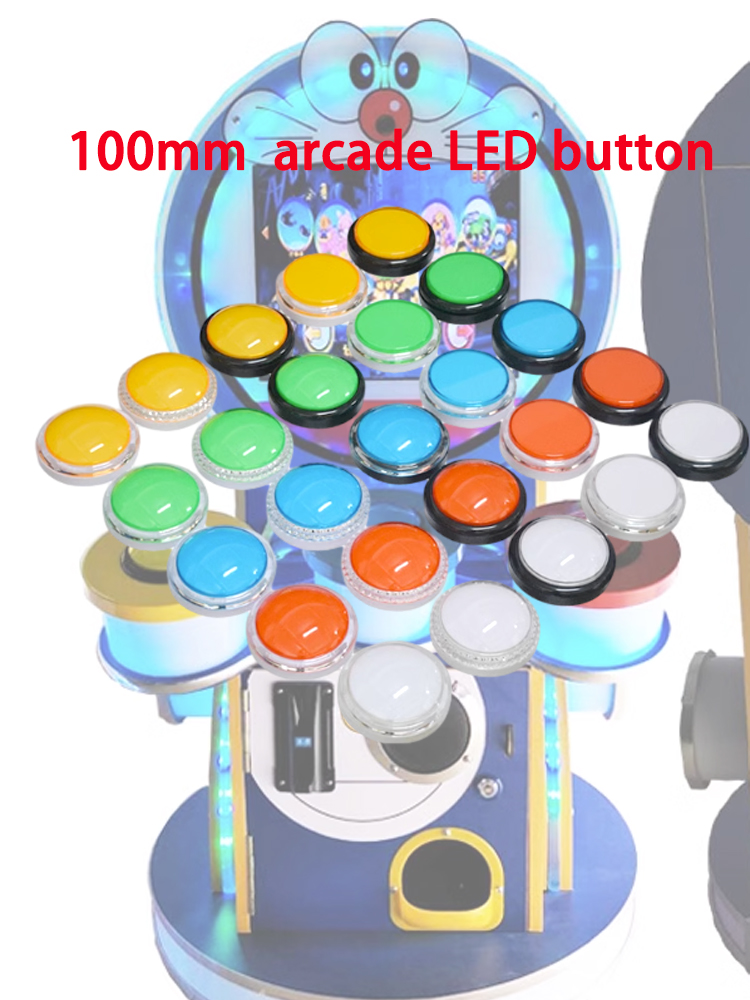 12V Arcade LED Button 100mm Pl - Arcade Game Jackpot ulasan dan harga