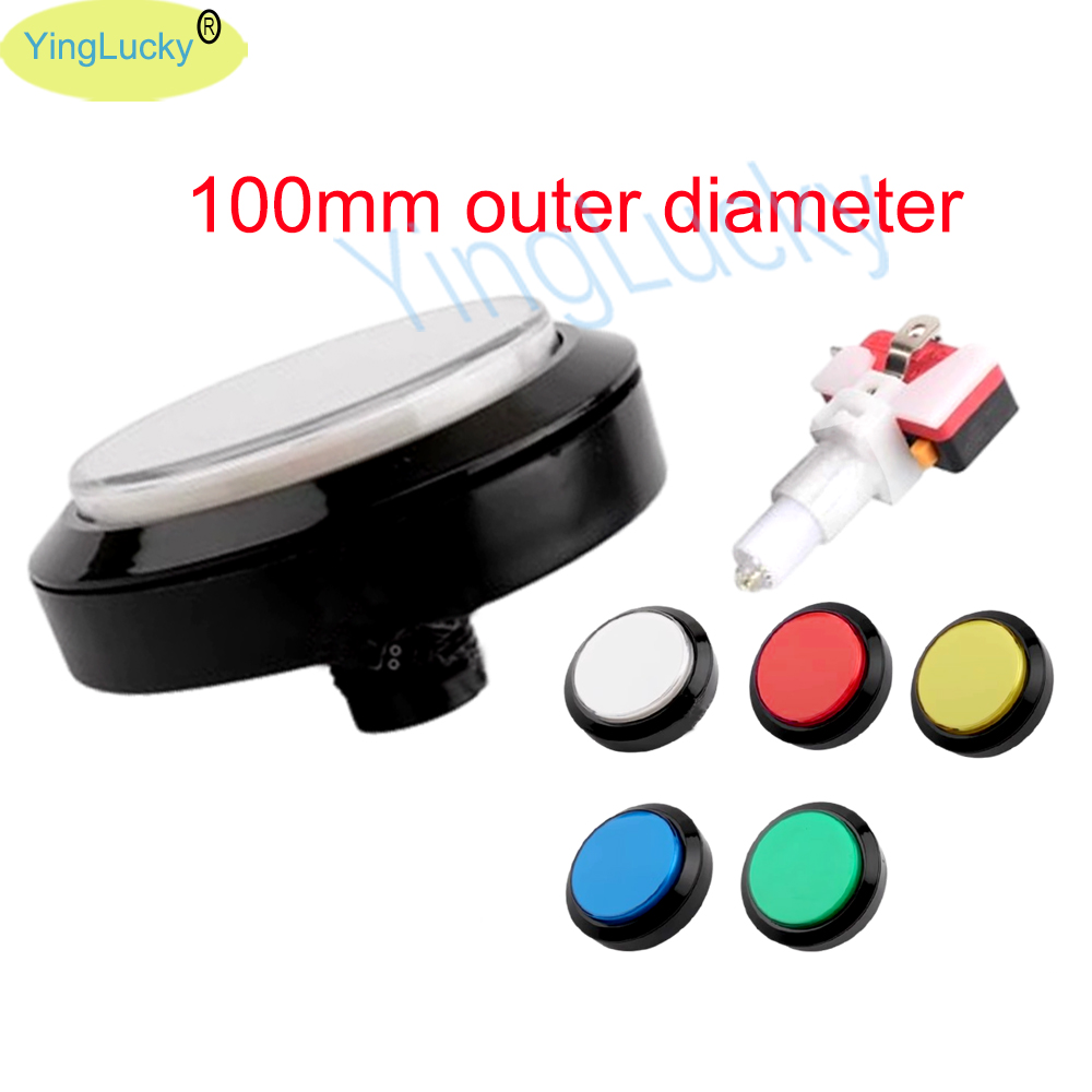 12V Arcade LED Button 100mm Pl - Arcade Game Jackpot ulasan dan harga