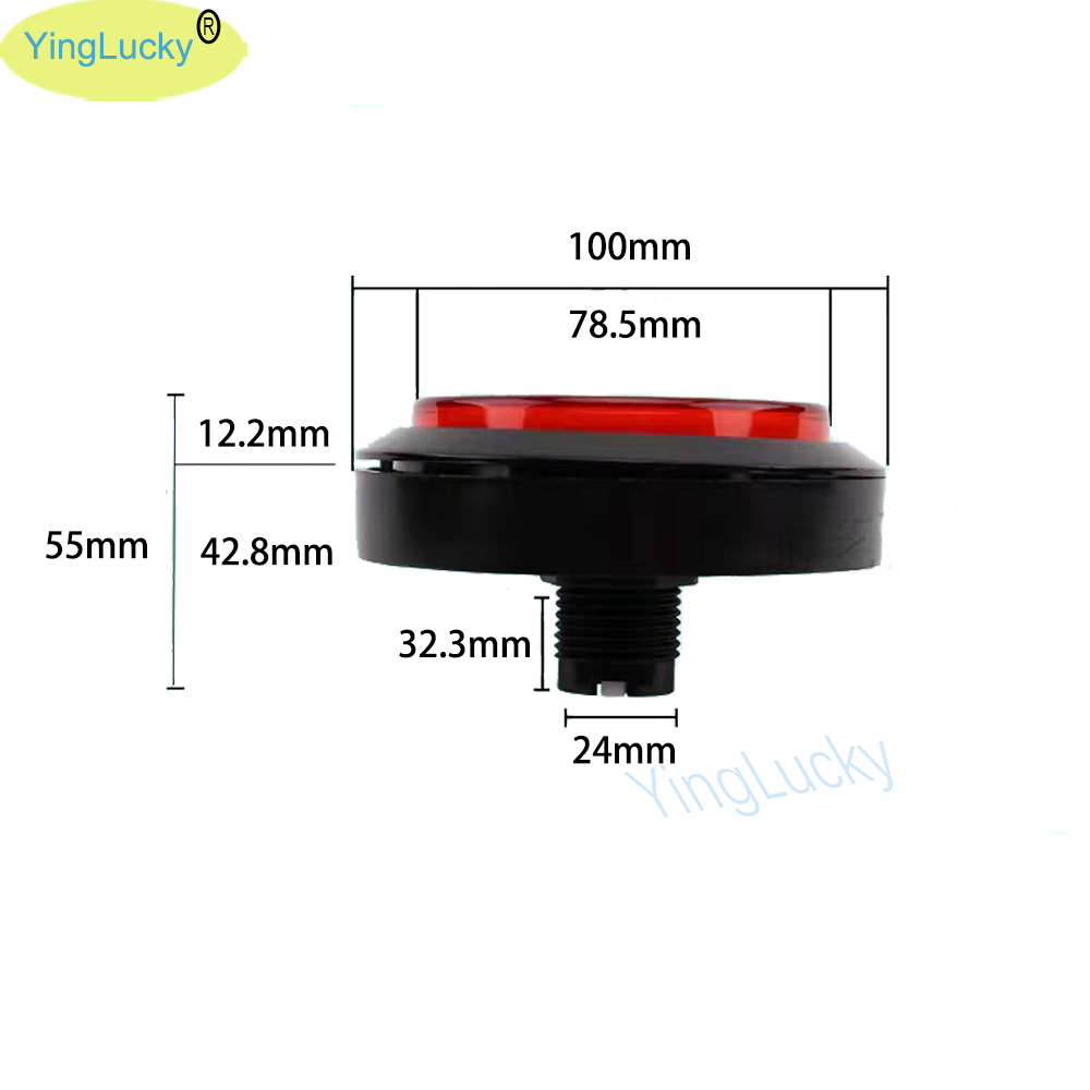 12V Arcade LED Button 100mm Pl - Arcade Game Jackpot ulasan dan harga