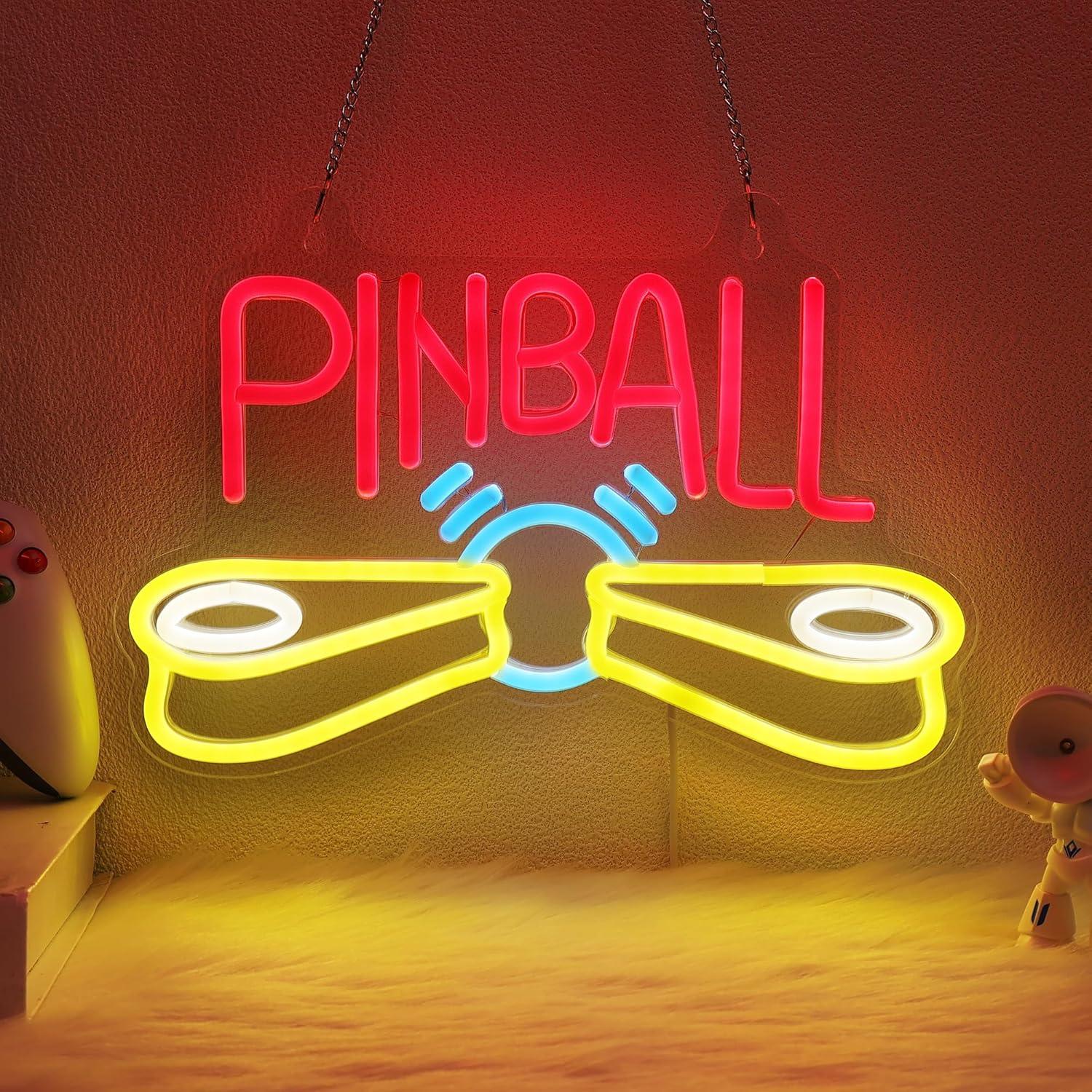 Pinball Neon Sign Arcade USB P - Arcade Games & Vending Llc Photos ulasan dan harga